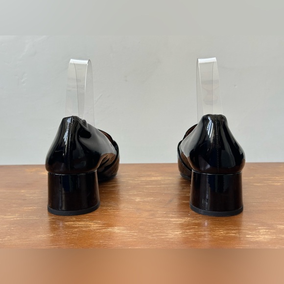 Franco Sarto Giovanni Black Faux Patent Loafers Women's Size 7 M - Picture 4 of 9